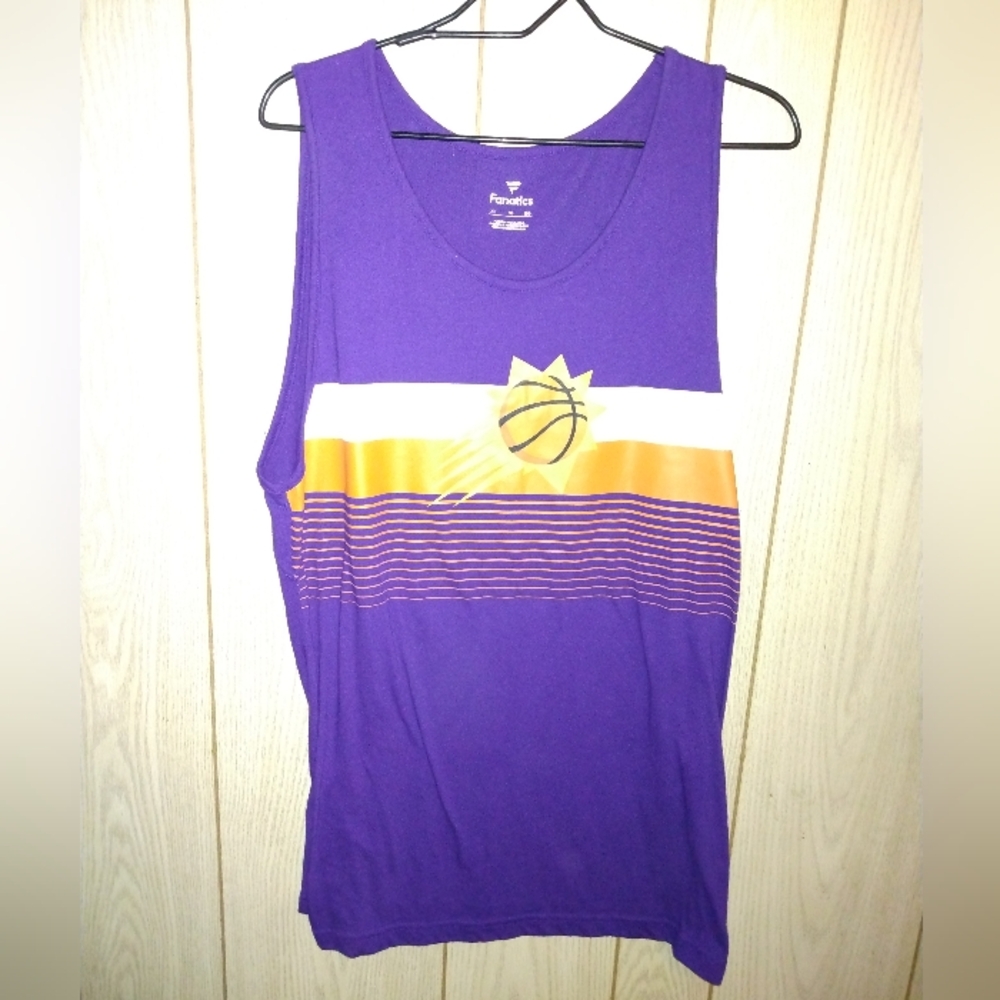 Phoenix Suns Fanatics NBA Tank Top Size XL Mens Purple Orange